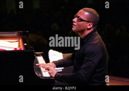 GONZALO RUBALCABA on piano on the JIMMY LYONS STAGE for the 50th ...