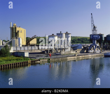 geography / travel, Germany, North Rhine Westphalia, Hamm, harbour, Datteln-Hamm-Kanal, Additional-Rights-Clearance-Info-Not-Available Stock Photo