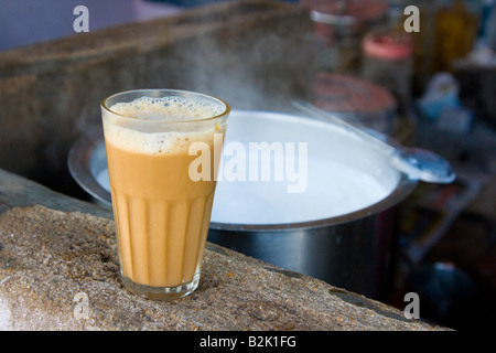 Indian Tea in Mamallapuram South Inida Stock Photo