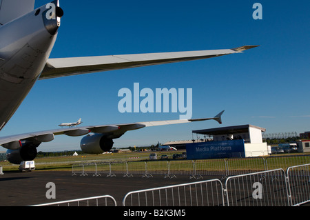 Airbus A380-842 Farnborough Air Show 2008 Stock Photo