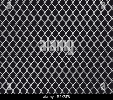 Steel wire chain. Chainlink fence. Safety fence pattern. Seamless chain ...