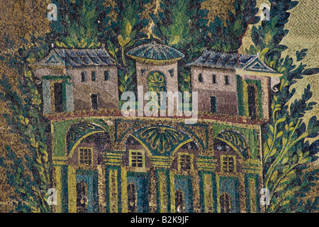 Mosaic at Umayyad Mosque in Damascus Syria Stock Photo