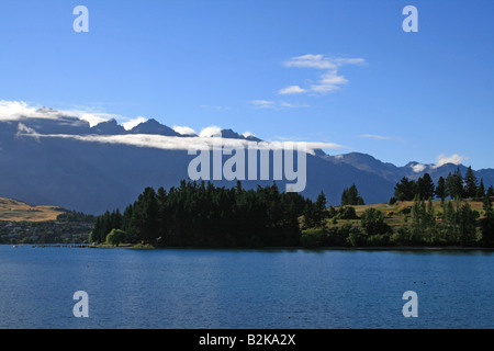 Walter Peak Farm, Lake Wakatipu Stock Photo