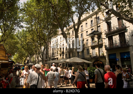 La Rambla, Barcelona Catalonia Spain Stock Photo