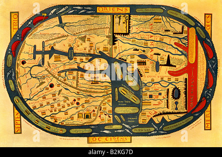 Map of Beatus Stock Photo