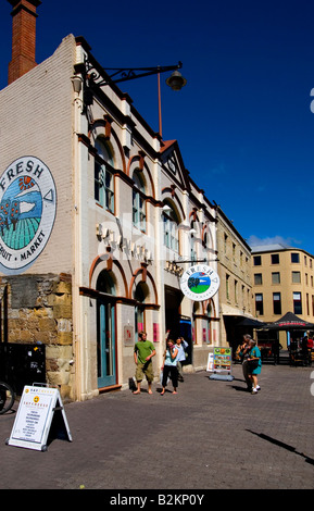 Salamanca Hobart Tasmania Stock Photo