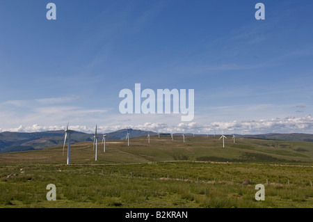 Wind turbines at Cemmaes Wind Farm Cemmaes Powys Stock Photo