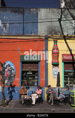 The colourful buildings of Caminito in La Boca, Buenos Aires in Argentina. Stock Photo