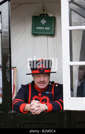 A beefeater at the Tower of London in London UK 12 5 2007 Stock Photo