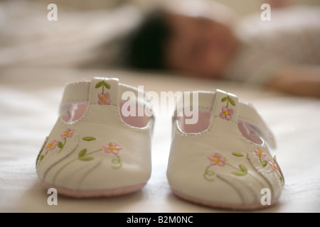 A pair of baby's shoes Stock Photo