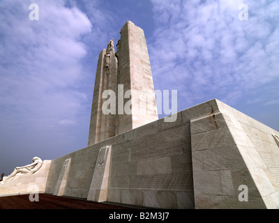 Canadian National Vimy Ridge Park memorial WW1 Stock Photo