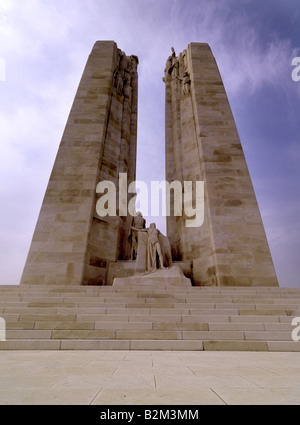 Canadian National Vimy Ridge Park memorial commemorating the lost of WW1 Stock Photo