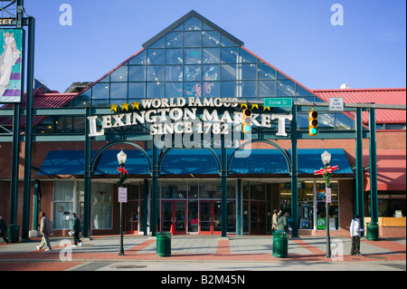 The Lexington Market Baltimore Maryland Stock Photo