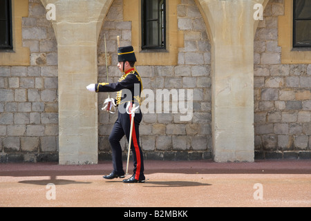 Changing the guard- Windsor Castle 3 Stock Photo