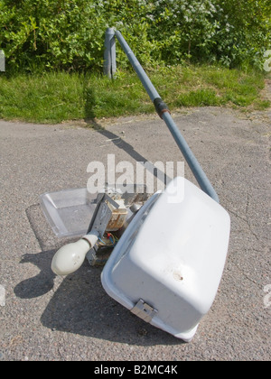 Fallen lamp post Stock Photo