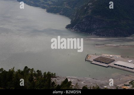 hiking stawamus cheif trail Stock Photo