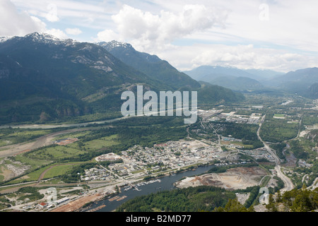 hiking stawamus cheif trail Stock Photo