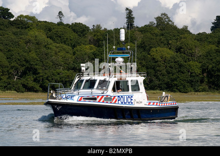 Hampshire constabulary marine policing unit s motor launch Lord Ashburton on the Beaulieu River Stock Photo