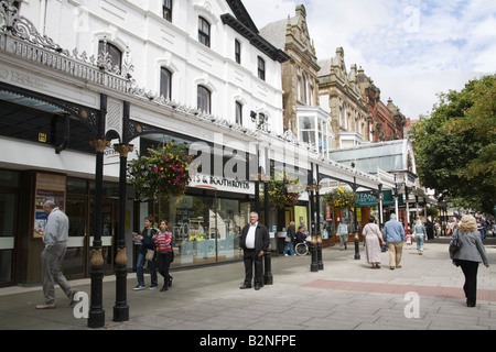 Southport Merseyside England UK July The glass covered walkways of Lord Street Stock Photo