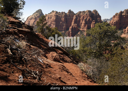 Red rocks surround Sedona Arizona Stock Photo