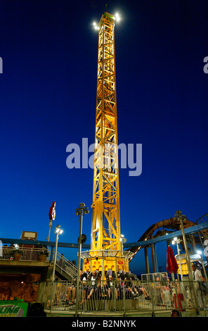 Amusement ride at the boardwalk Ocean City New Jersey USA Stock Photo