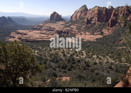 Red rocks surround Sedona Arizona Stock Photo