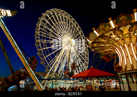 Amusement ride at the boardwalk Ocean City New Jersey USA Stock Photo