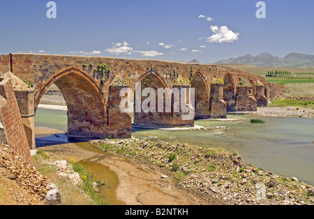 13th Century Ottoman Cobandede Bridge over Aras River between Pasinler and Horasan