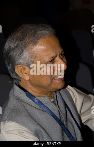 Nobel Laureate Peace Prize Winner 2006 Muhammad Yunus  Hong Kong ITU Asia Telecom Grameen Bank Managing Stock Photo