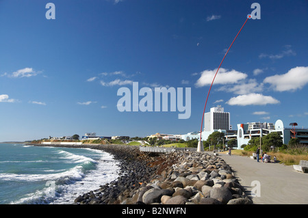 Wind Wand New Plymouth Waterfront Taranaki North Island New Zealand Stock Photo