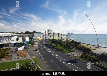 Puke Ariki St Aubyn St and Windwand New Plymouth Waterfront Taranaki North Island New Zealand Stock Photo