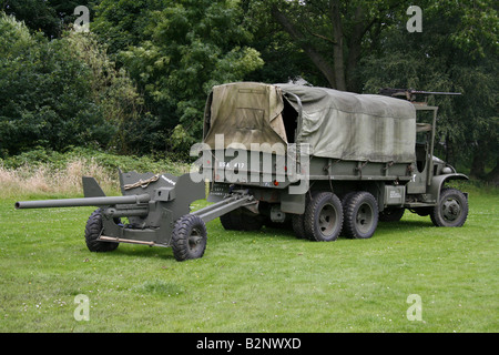 Vintage WWII US army truck on display at Baston in the blitz weekend ...