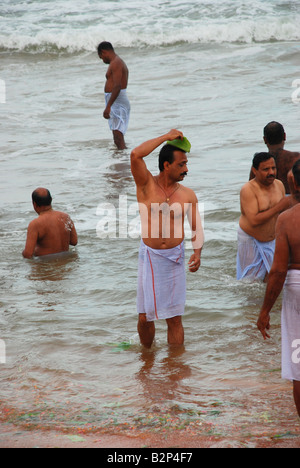 Vavu Bali or Vavubali Tharpanam is an important ritual observed by Hindus in Kerala in the month of Karkidakam  July to Aug) Stock Photo