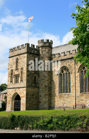 bodmin town centre parish church cornwall west country england uk gb Stock Photo