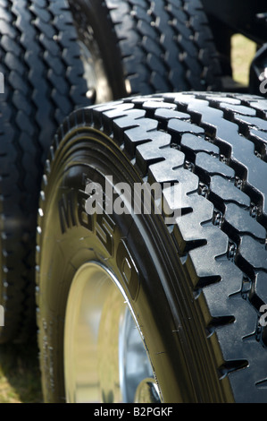 Semi Tracktor Rims truck rear wheels Stock Photo - Alamy