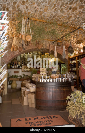 French delicatessen selling fine foods Stock Photo