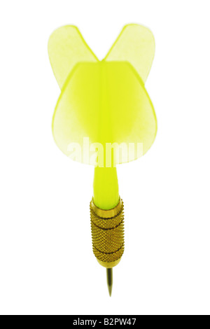 Close up of plastic dart on white background Stock Photo