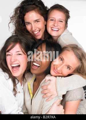 Women smiling and looking at the camera Stock Photo