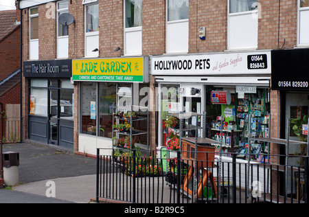 Shops in Hollywood, Worcestershire, England, UK Stock Photo