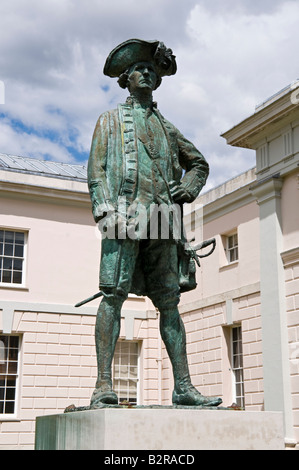 Statue of Captain James Cook Maritime Museum Greenwich London Stock Photo