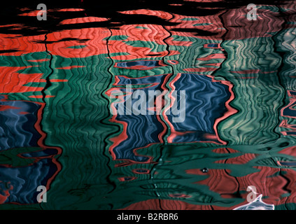 reflections in water Stock Photo