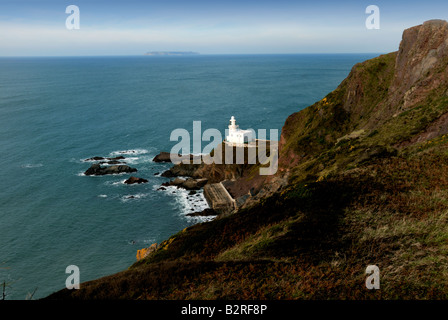 Hartland Point lighthouse Devon Engalnd UK Stock Photo