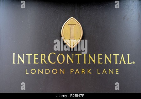 Intercontinental Hotel, Park Lane, London Stock Photo