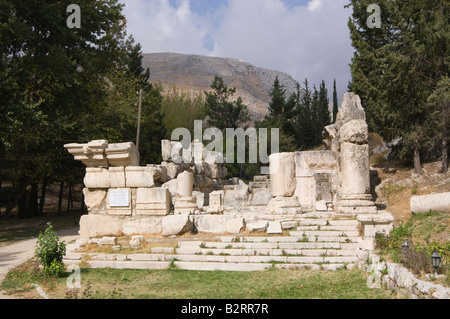 Ruins at Niha in the Beka'a Valley Stock Photo