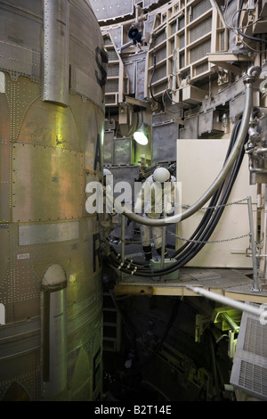 Refuelling missile Titan II Missile. Museum near Tucson Arizona, USA Stock Photo