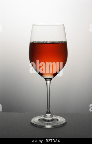 Glass of rose wine, close-up Stock Photo