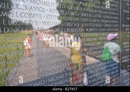 Vietnam War Memorial Washington DC USA Stock Photo