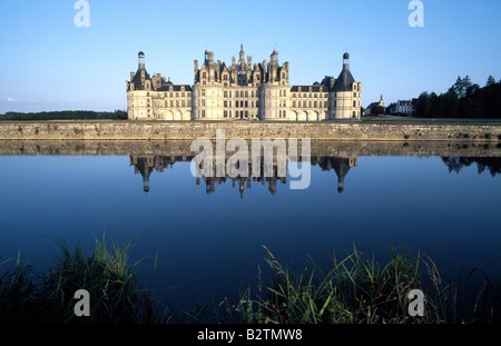 Schloss Chambord Loiretal Frankreich Stock Photo