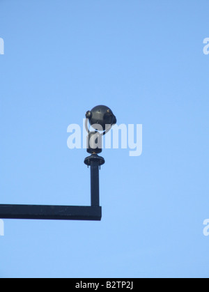 cctv camera in city town Stock Photo