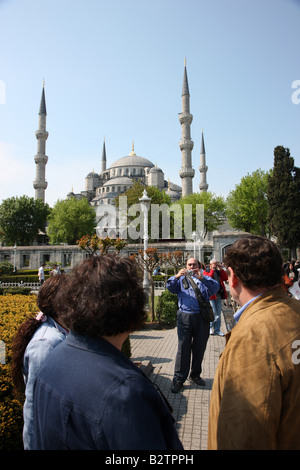 A picture of the Blue Mosque and the Sultan Ahmet Park Stock Photo - Alamy